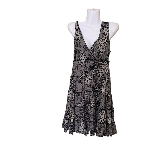 Style & Co. Dresses & Skirts - Style & Co. Womens Babydoll  Tiered Dress M Black Lace Dark Romance whisgoth 90s
